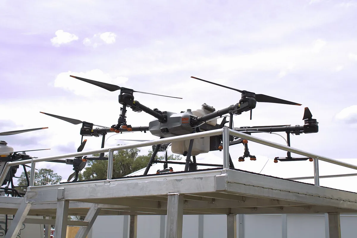 DJI Agras T30 — flown by pilots on HireDronePilot