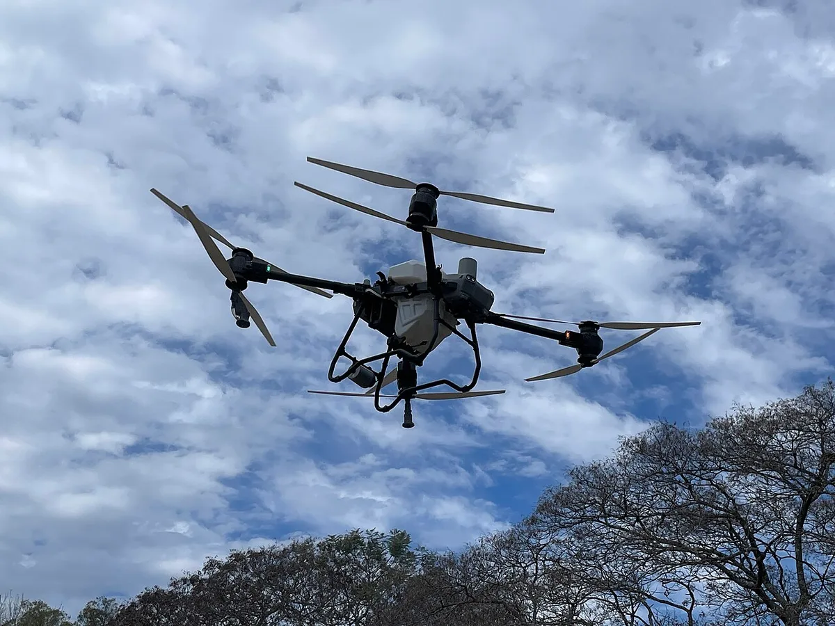 DJI Agras T50 — flown by pilots on HireDronePilot