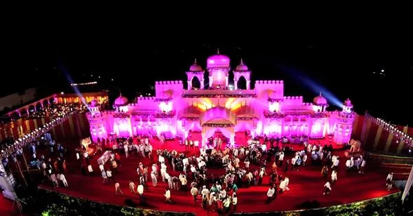 Aerial wedding ceremony videography in Ahmedabad - 2