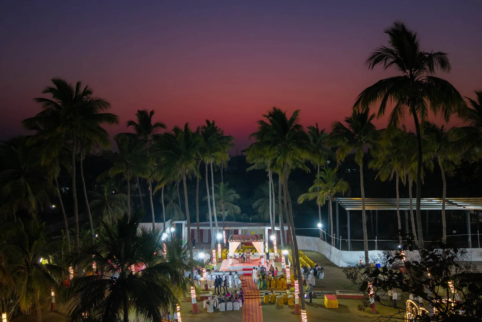 Aerial wedding ceremony videography in Ahmedabad - 2