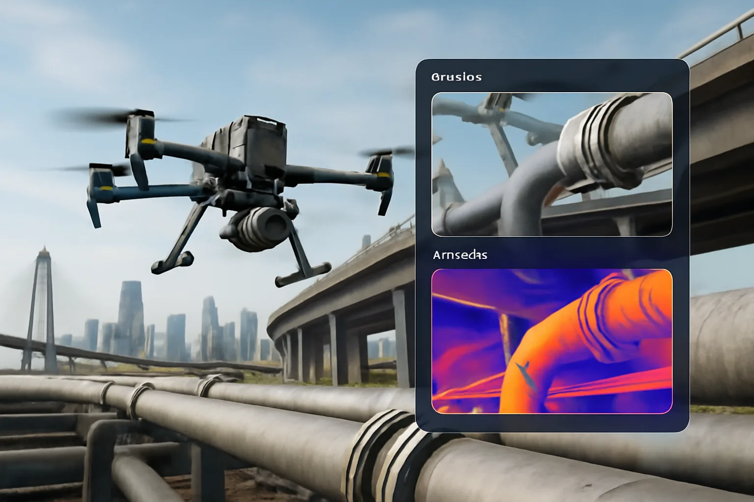 Drone inspection for oil, gas and pipelines in Jaunpur - 2