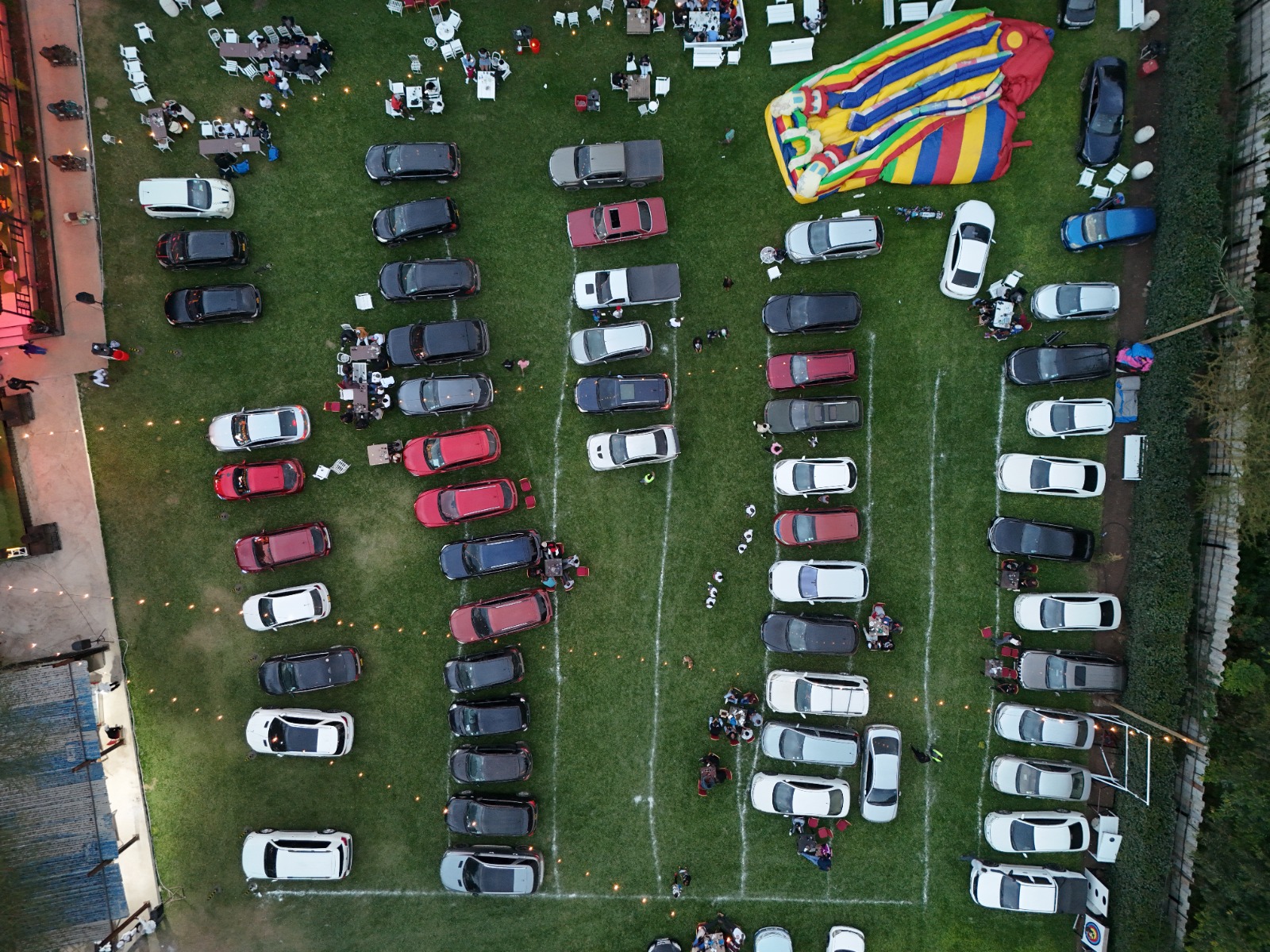 Cinematic aerial coverage for festivals